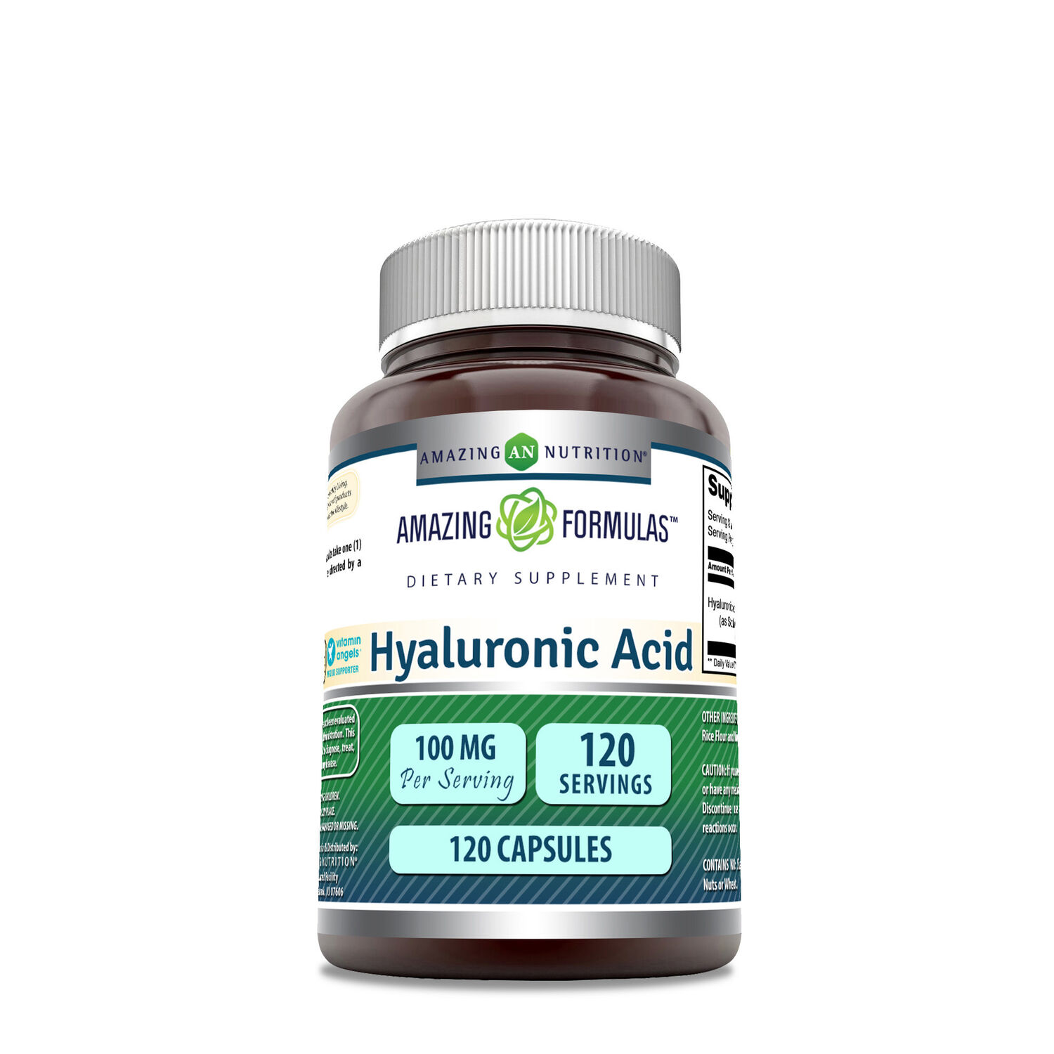 Hyaluronic Acid 100mg - 120 Capsules &#40;120 Servings&#41;  | GNC